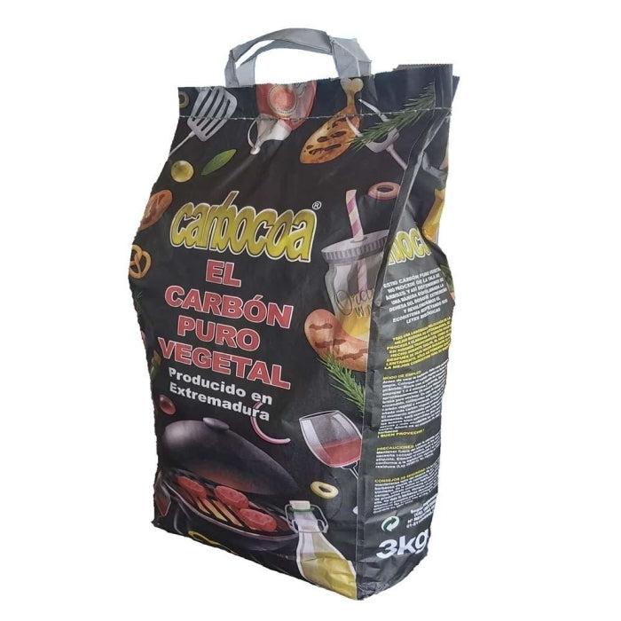 Carbón Vegetal para Barbacoa 3 Kg