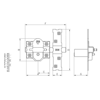 Cerrojo FAC 301R / 80 Plateado Bombillo 70mm.