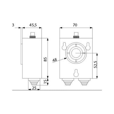 Retenedor Electromagnético Pared DORCAS RT 5024