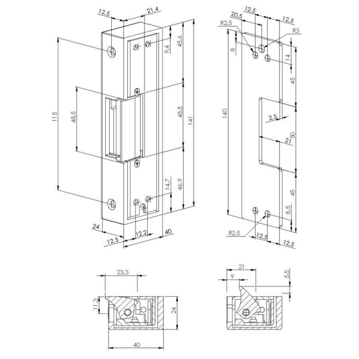 Portero Eléctrico Antipánico V AC DORCAS 8219 PAA