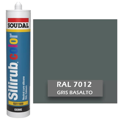 Silicona de Color Gris Basalto RAL 7012 Neutra SOUDAL