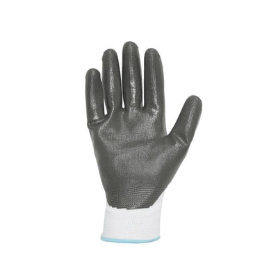 Guante de Nitrilo ECO-NIT Gris Blanco T9/L 113131 JUBA