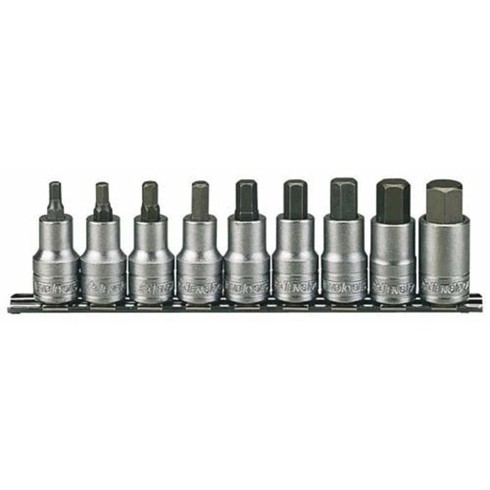 Juego Vasos Puntas Allen 1/2" 9 Piezas M1212 TENGTOOLS