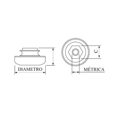 Rodilla Guía 82mm (U-100 Caliente) M-16 ROANDI