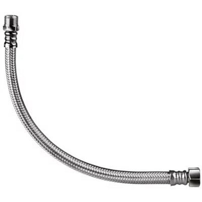 Latiguillo Fontanería M3/8''-H3/8'' 40cm INOX/CAUCHO S&M