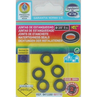 Junta Plana Estanqueidad Goma 3/8'' S&M (5 uds.)