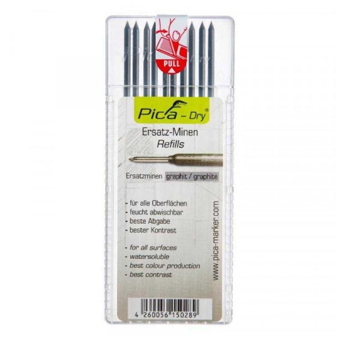 Estuche de 10 Minas Dry Grafito PICA 4030