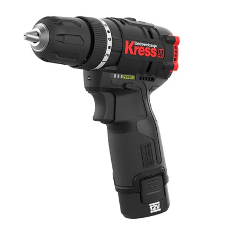 Taladro Atornillador Percutor Brushless 12V 2bat 2Ah KUC12 KRESS
