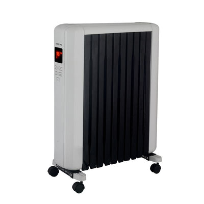 Radiador de Aceite Digital HTW 2000 W 8 Elementos con Pantalla LED y Control Remoto