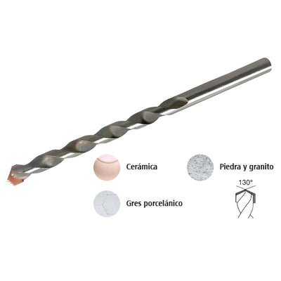 Broca para porcelanato Ferrotech 10 × 120 mm - 20430