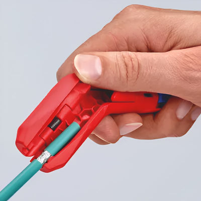 Pelacables universal KNIPEX ErgoStrip 16 95 01 SB para diestros