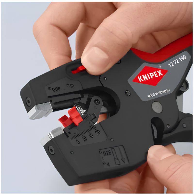 Herramienta multifunción para electricistas KNIPEX NexStrip 12 72 190 - pelado, corte y crimpado