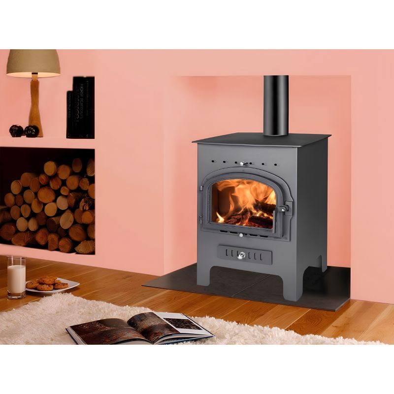 Estufa de leña THECA 400 Oslo 11,7 kW Ø110 mm - 6500400