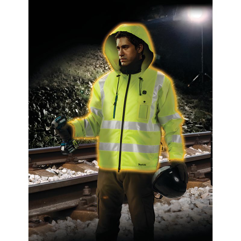 Chaqueta Calefactable Alta Visibilidad LXT 18V Makita - DCJ206