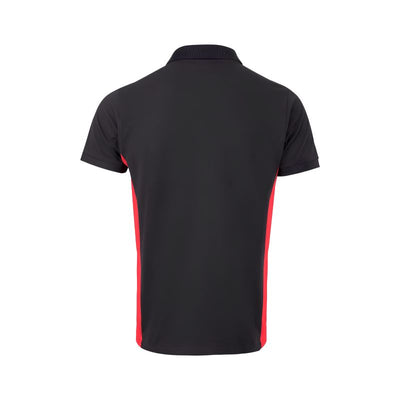 Polo Manga Corta Negro/Rojo Velilla - 105504
