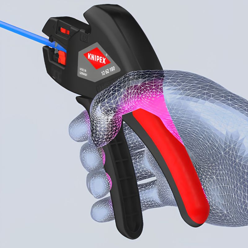 Pelacables automático KNIPEX ComStrip 12 62 180 0,2-6 mm²