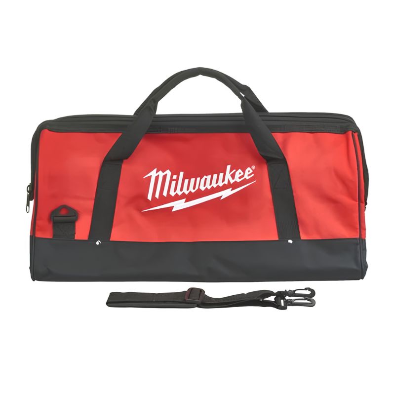 PowerPack Milwaukee M18 Taladro Percutor + Amoladora 115 mm + Martillo SDS-Plus 26 mm + 3 Baterías + Cargador + Bolsa)