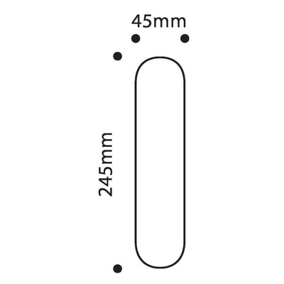 Placa Limpieza Inox 245X45mm Divalfer