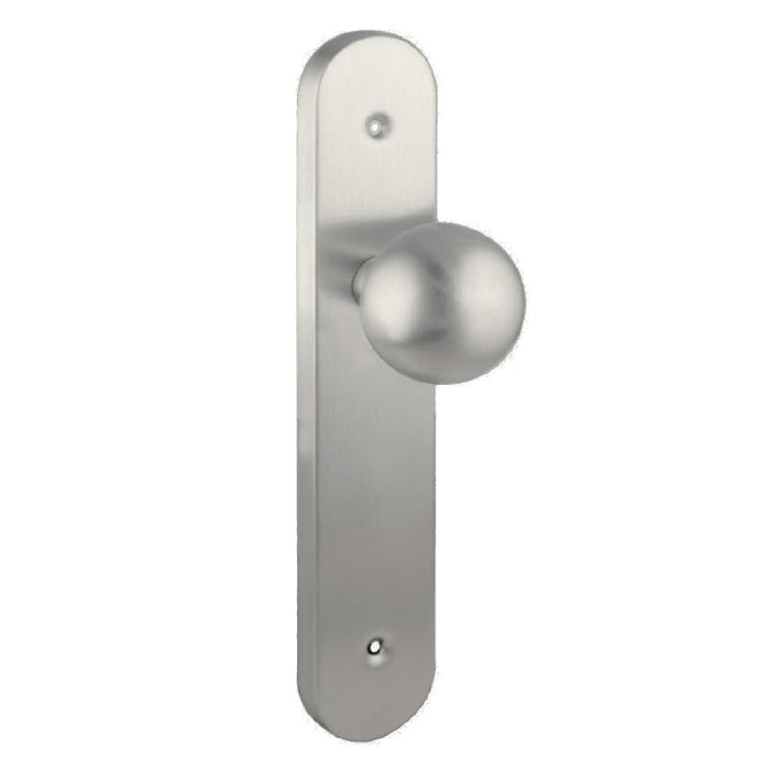 Placa con Pomo Fijo Inox 245X45mm Divalfer