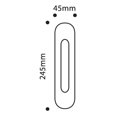 Manillón con Placa Inox 245X45mm Divalfer