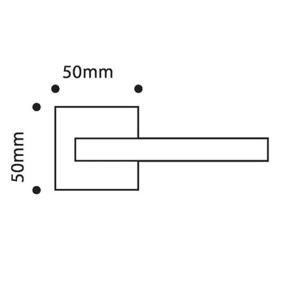 Juego Manilla Roseta Cuadrada 50x50mm DIVALFER Minerva