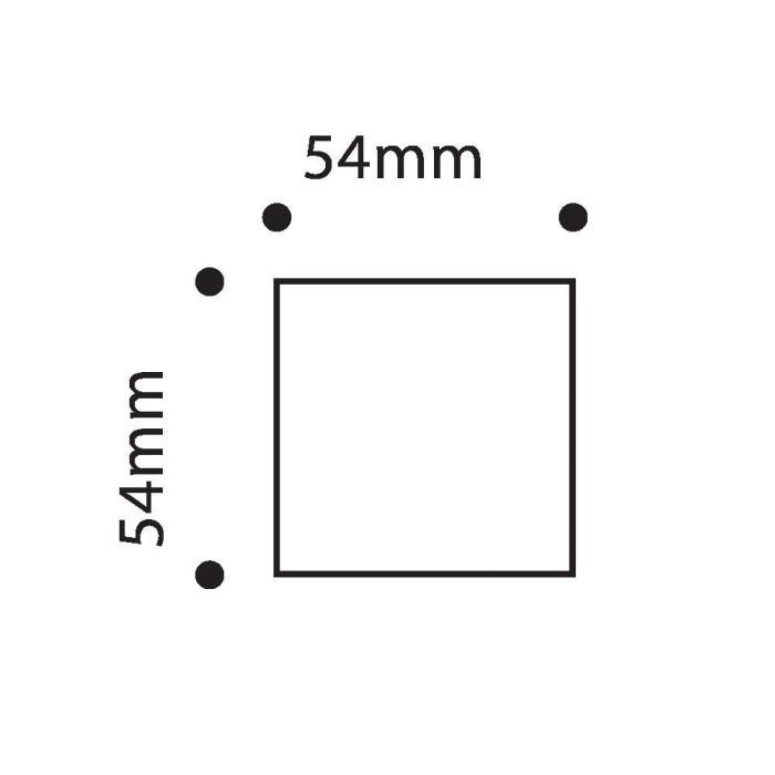 Bocallave Roseta Cuadrada A 54X54mm Divalfer