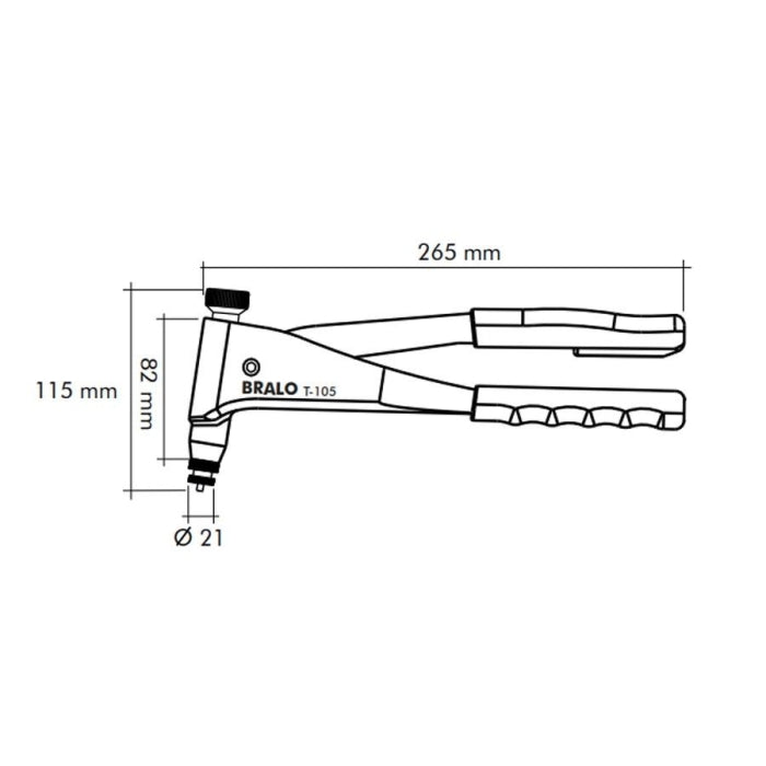 Remachadora Tuerca T-105 BRALO