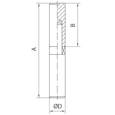 NUDO SOLDAR 16x100 C/RODAMIENTO AXIAL