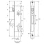 Cerradura para Perfiles Metálicos Rodillo + Paletón 2216/25/AI INOX TESA (Sin Cilindro)