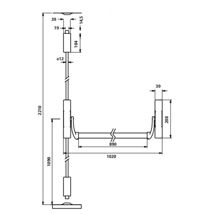 ANTIPANICO 1930/90x8 LATON LATON TESA