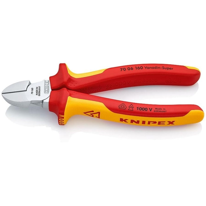 KNIPEX ALICATE CORTE DIAGONAL VDE-160MM