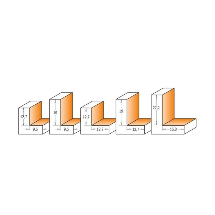 Fresa para Rebajes D31.7x12.7 Mango 8 935.317.11 CMT