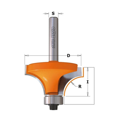 Fresa de Radio Cóncavo R6.4 D25.4 Mango 8 938.254.11 CMT