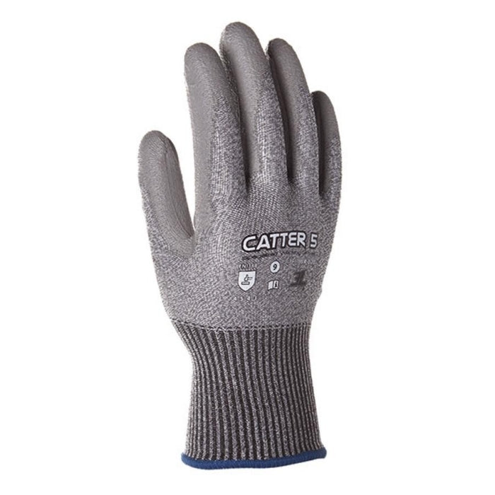 GUANTE ANTICORTE FIBRA /POLIURET  CATTER-5   T-8