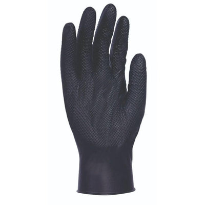 GUANTE NITRILO DESECHABLE UNIGRIP BK 2560 NEGRO (50UDS) T-XL