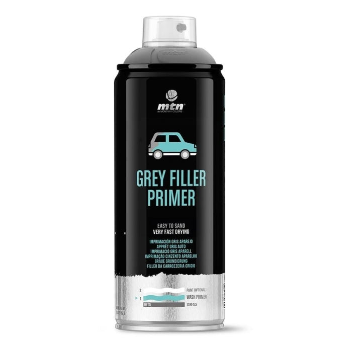 Spray de Imprimación Gris Aparejo MTN Pro 400ml