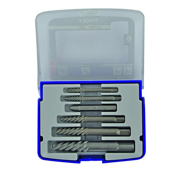 Juego Extractor de Tornillos y Clavos 5+1 TIVOLY