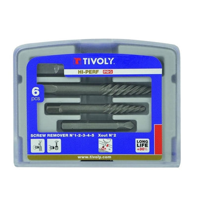 Juego Extractor de Tornillos y Clavos 5+1 TIVOLY