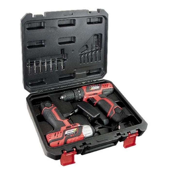 Set Taladro Percutor PBL122CP + Atornillador de impacto ISL122C STAYER