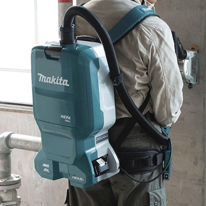 Aspirador de Mochila BL 18Vx2 LXT AWS DVC665Z MAKITA