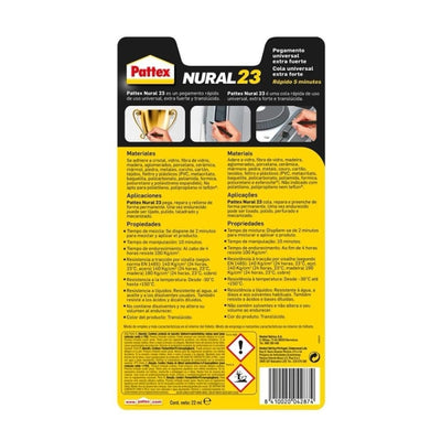 Pegamento Universal Rápido Extra Fuerte 22ml NURAL-23 PATTEX
