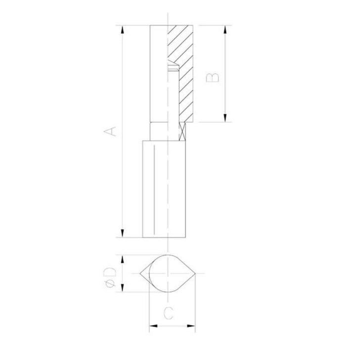 NUDO SOLDAR GOTA 16x100 C/RODAM AXIAL