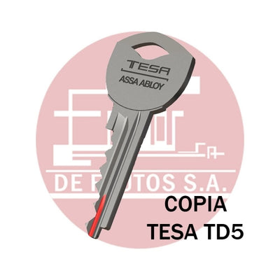 Copia de llave Seguridad TESA TD51 / TD5