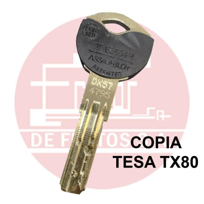 Copia de llave de Seguridad TESA TX80