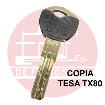 Copia de llave de Seguridad TESA TX80