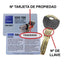 Copia de llave de Seguridad TESA TX80