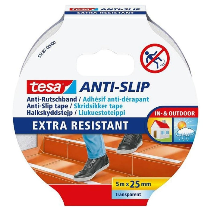 CINTA ANTIDESLIZANTE 5MX25MM NEGRA 55587 TESA TAPE