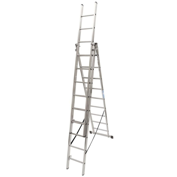 Escalera Triple 9x3 Peldaños 6,36 metros 23231009  KTL