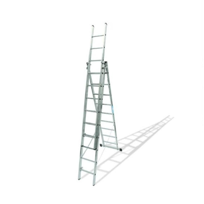 Escalera Triple 3x12 Peldaños 8,36 metros Altura 23931012 KTL