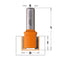 Fresa para Pernios D14x12x38 Mango 6 702.140.11 CMT